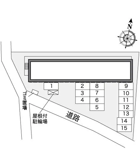 ★手数料０円★水戸市堀町　月極駐車場（LP）